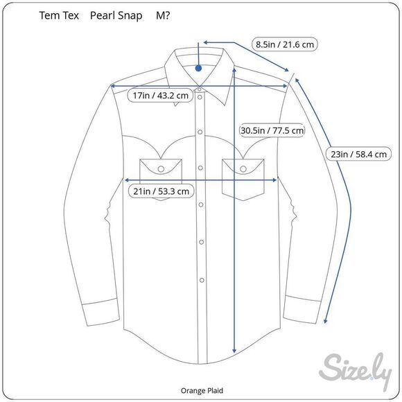 Tem Tex Vintage Orange Plaid Pearl Snap‎ Western Shirt Men’s M Read - Picture 9 of 9